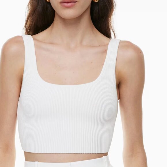 Babaton Sculp Knit Square Neck Tank Top (Cropped) - Picture 1 of 3